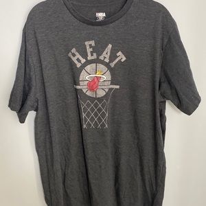 Men’s NBA Miami Heat Gray T-Shirt-Size XL